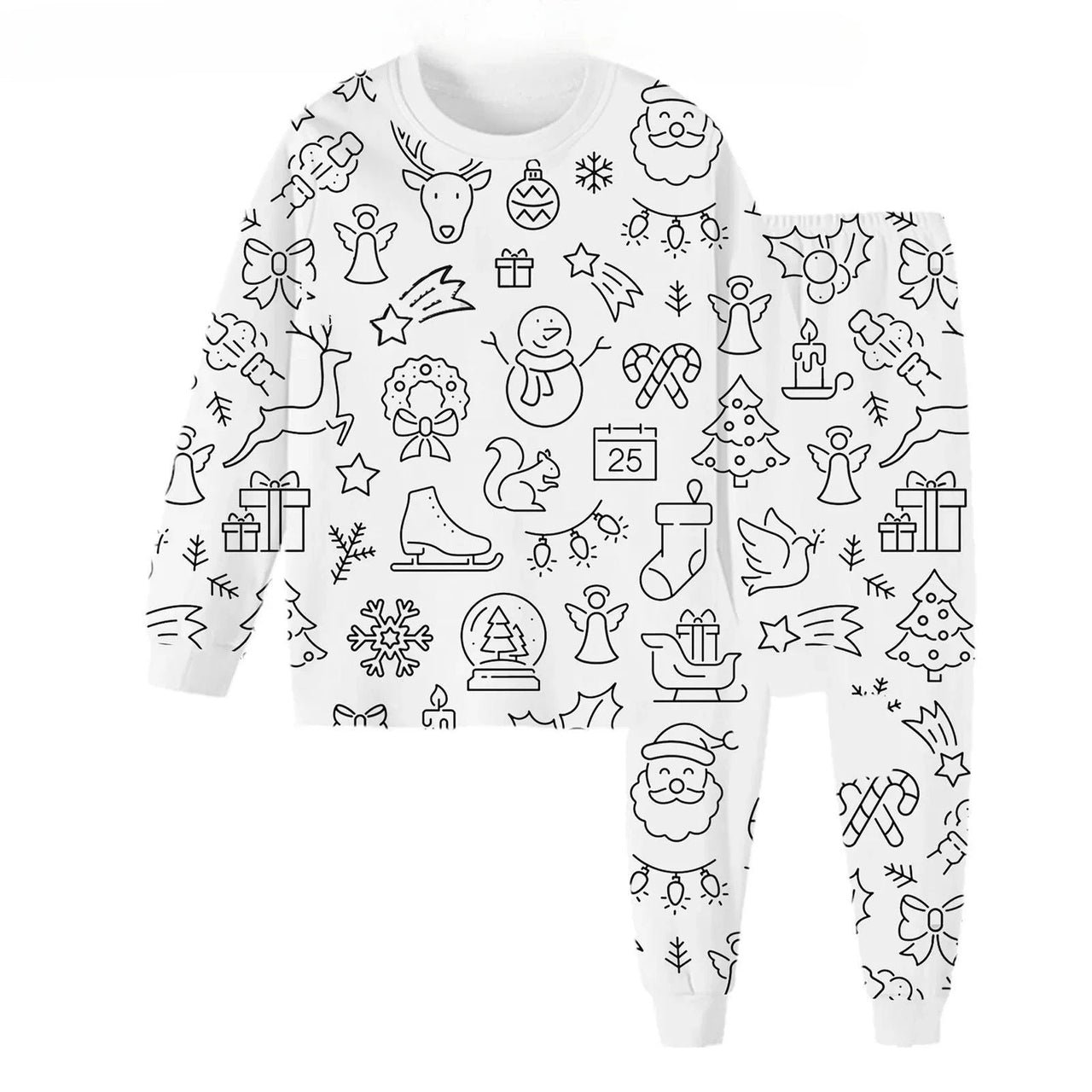 DIY Pajama Set™ – Color y sueño – Colours Conjunto de pijama infantil