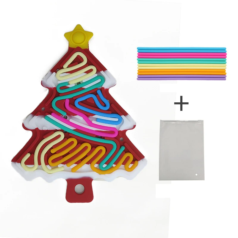 Xmas Tree Fidget Toy™ - Compacto, navideño y divertido - Árbol de Navidad de silicona
