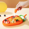 MiniMeal – Seguro y antideslizante: juego de mesa para niños con cubiertos de silicona