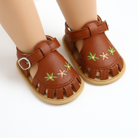 Thumbnail for TinyPetals – Comodidad y estilo: sandalias para bebé con bordado floral