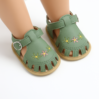 Thumbnail for TinyPetals – Comodidad y estilo: sandalias para bebé con bordado floral