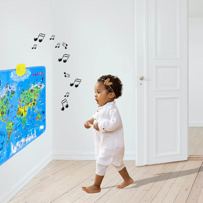 LittleExplorers – Aprender y jugar – Mapa mundial de animales