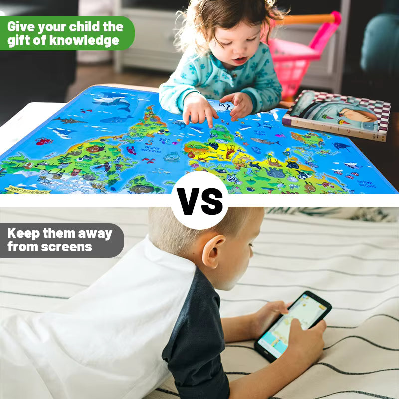 LittleExplorers – Aprender y jugar – Mapa mundial de animales
