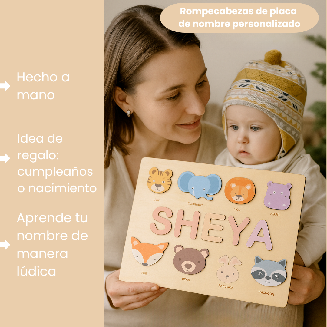 Woods™ - Tu propia etiqueta con tu nombre - Rompecabezas personalizado