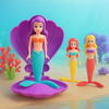 AquaWhirl – Diversión mágica al nadar - Sirena en concha
