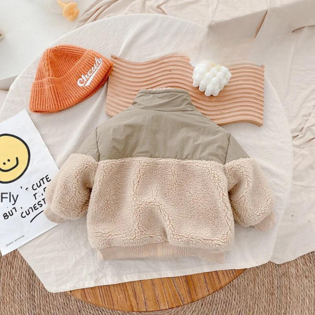 Mini Fashion™ - Super Warm - Chaqueta polar de lana de cordero