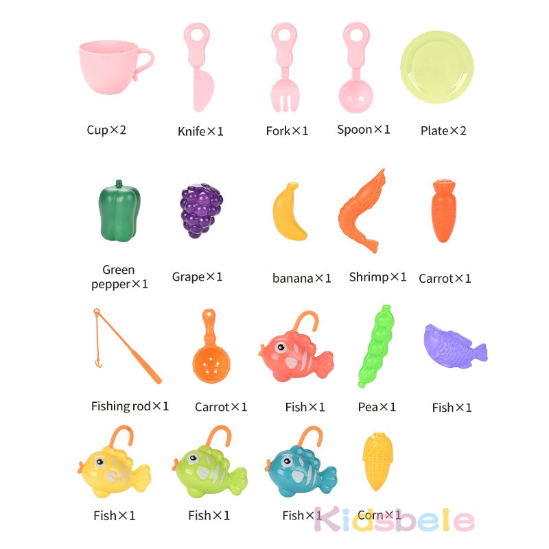 SinkPlay – Fantasía y desarrollo: fregadero de juguete y juego de pesca 2 en 1