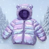 Thumbnail for CuddleCoat – Chaqueta gruesa acolchada con capucha de oso