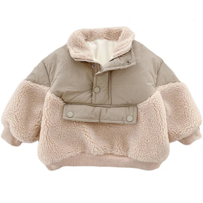 Mini Fashion™ - Super Warm - Chaqueta polar de lana de cordero