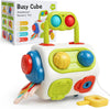 Montessori Busy Cube™ – Práctico para llevar - Cubo de actividades