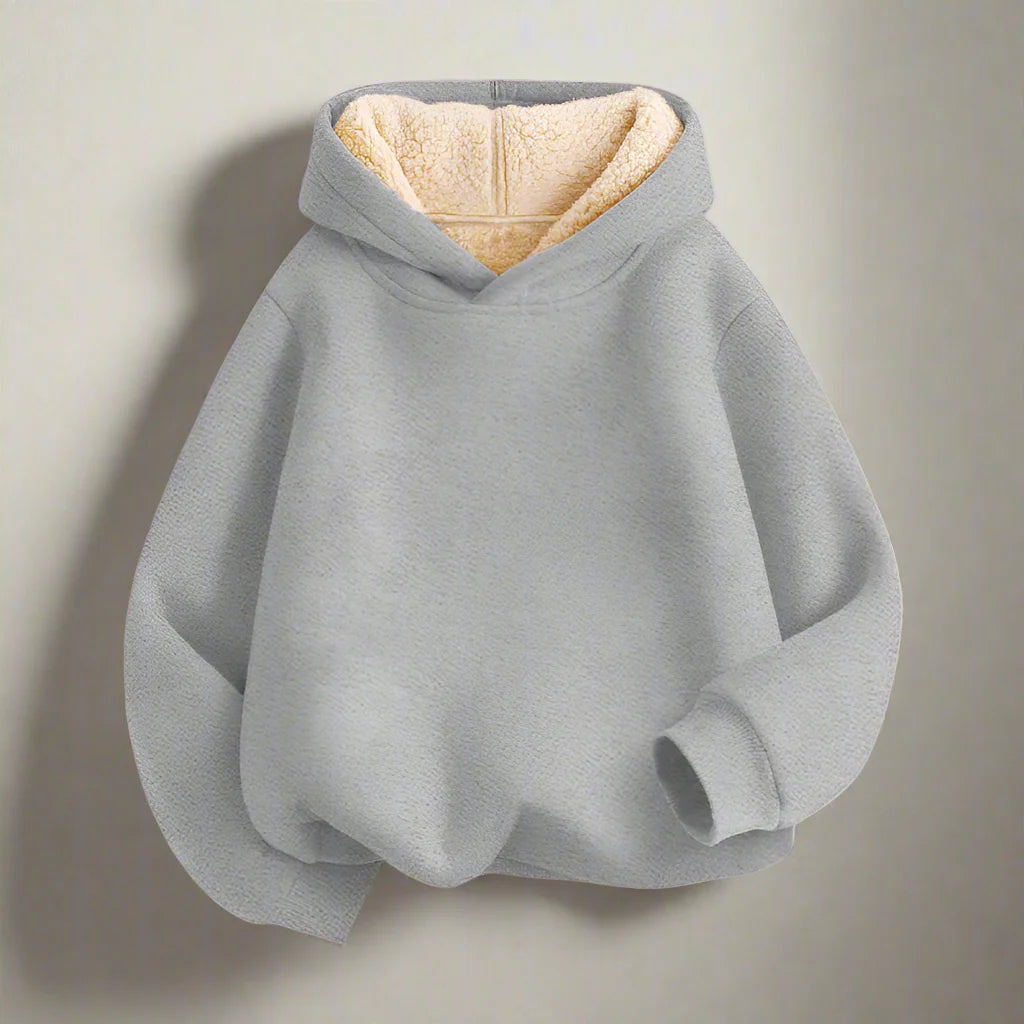 MiniFashion – Cómoda y holgada: sudadera con capucha informal