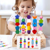 Woods™ - Fomentar la creatividad y mejorar las habilidades - Juego de puzzles Montessori de colores