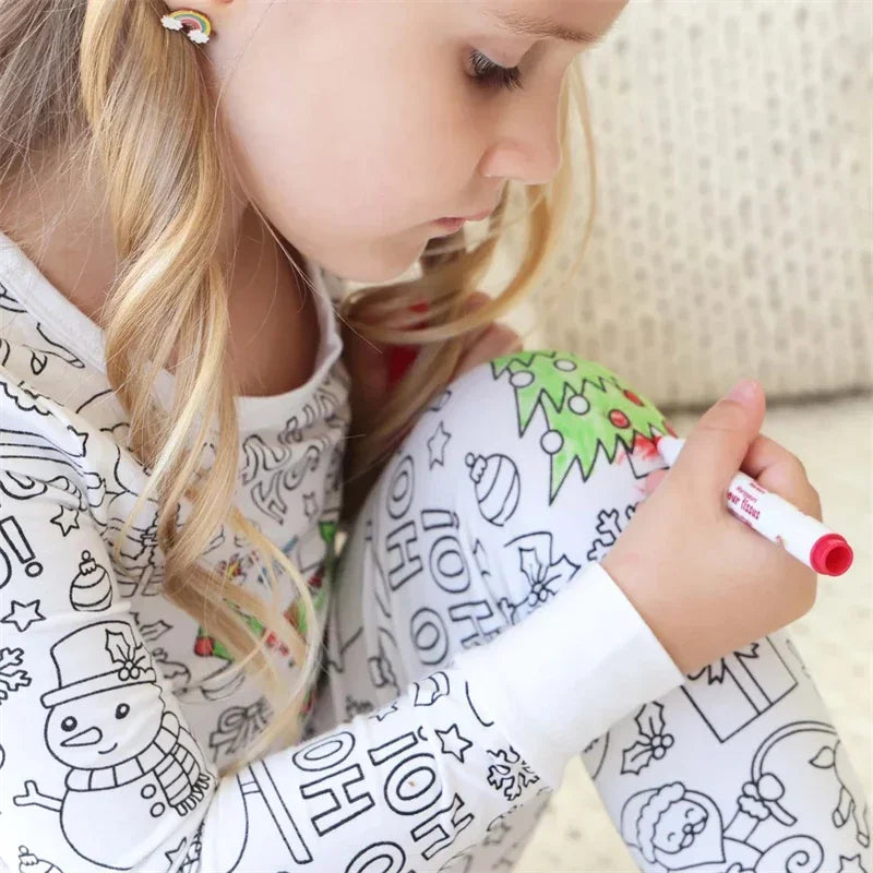 DIY Pajama Set™ – Color y sueño – Colours Conjunto de pijama infantil