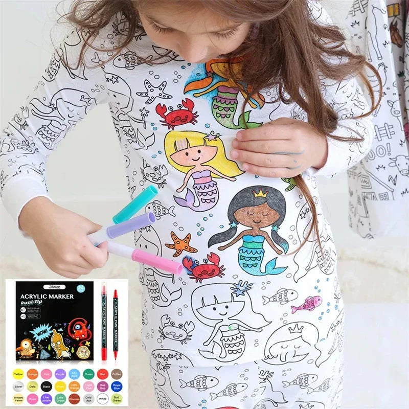 DIY Pajama Set™ – Color y sueño – Colours Conjunto de pijama infantil