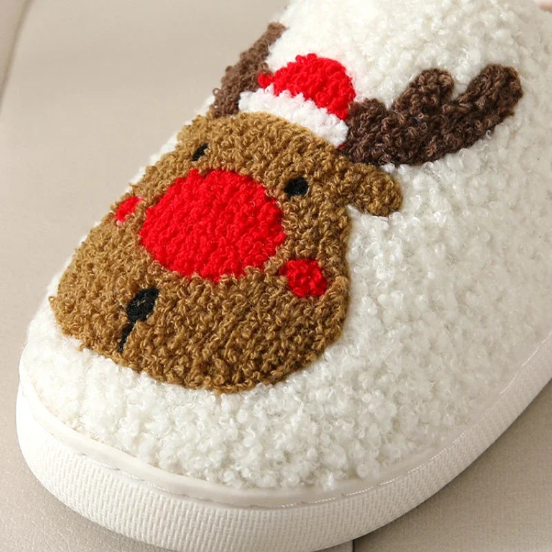 Northern Lights Kids - Cálido y festivo - Pantuflas de felpa con motivos navideños