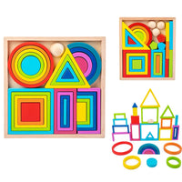 Thumbnail for Woods™ - Exploraciones de colores - Piezas apilables arco iris