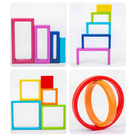 Thumbnail for Woods™ - Exploraciones de colores - Piezas apilables arco iris