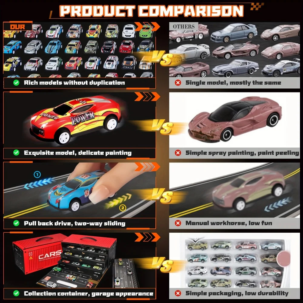 Speed Wheels™ - Superrápido y resistente - 48 Coches de carreras
