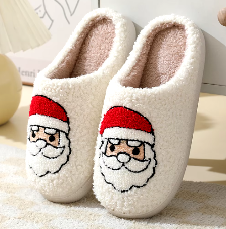 Northern Lights Kids - Cálido y festivo - Pantuflas de felpa con motivos navideños