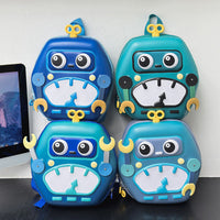 Thumbnail for MiniBot – Atrevido y práctico: mochila infantil con diseño de robot