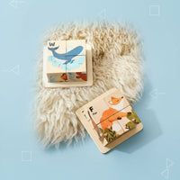 Thumbnail for WoodMind – Creativo y educativo: rompecabezas de madera con animales Montessori 6 en 1