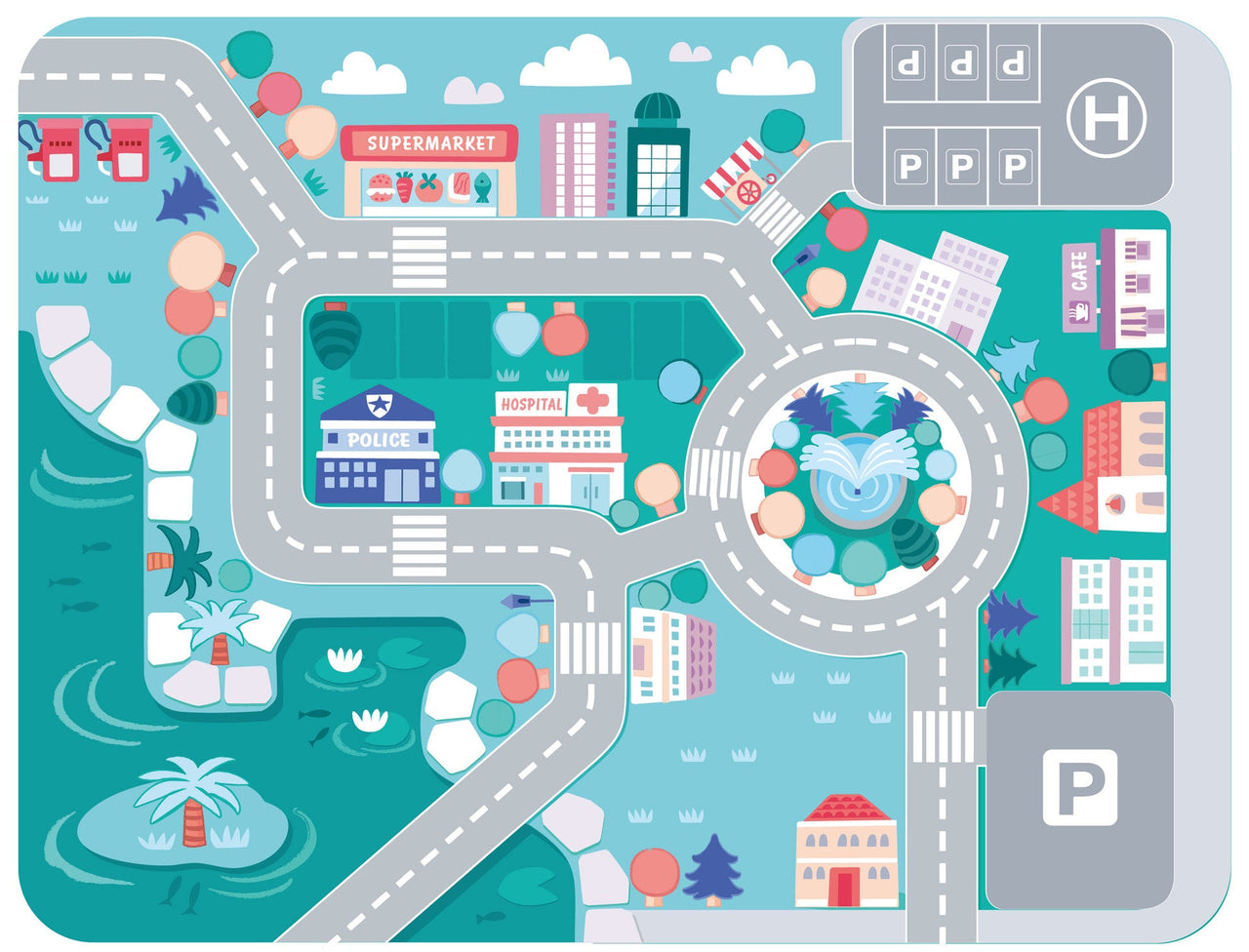 BuildJoy – Educativo y divertido – Bloques de construcción de madera en la ciudad