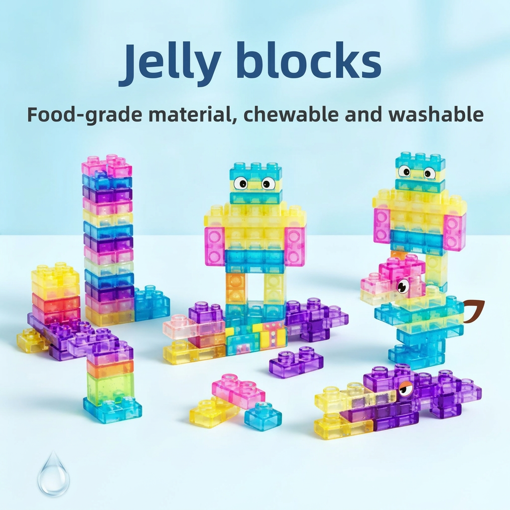 JellyBuild – Suave y creativo: bloques de construcción flexibles de gelatina