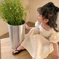 Thumbnail for LittleTwinkle – Suave y cómoda – Vestido infantil con dos lazos