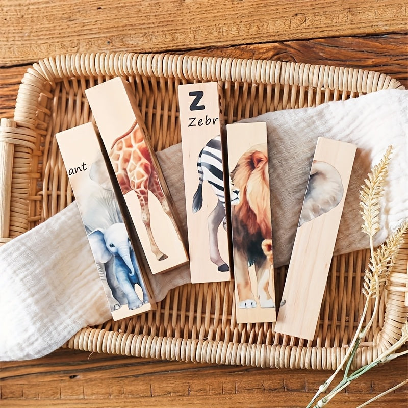 ZooStack – Madera e interactivo – Puzzle de bloques de animales
