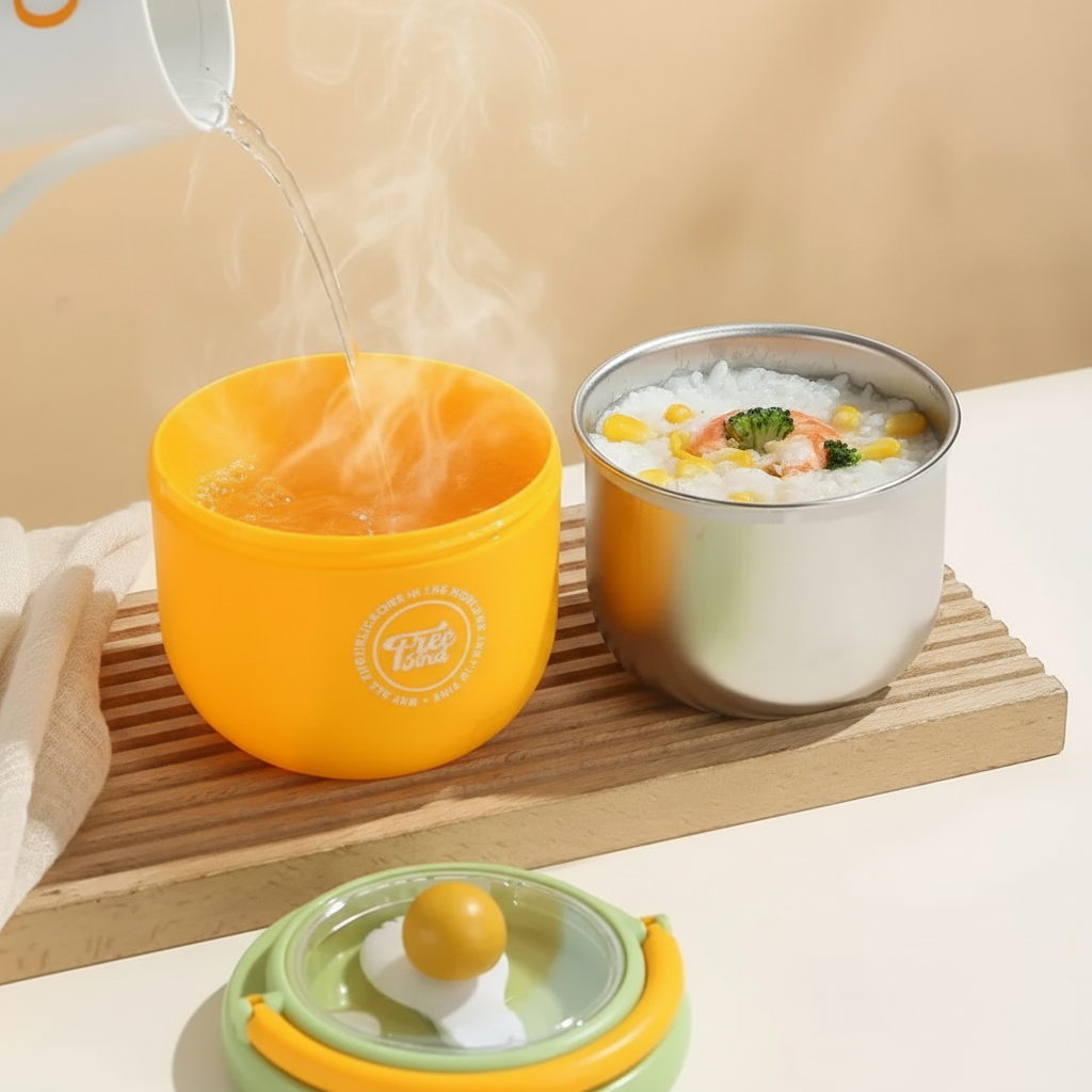 MealMate – Práctico y aislante: cuenco de acero inoxidable para el almuerzo con cuchara