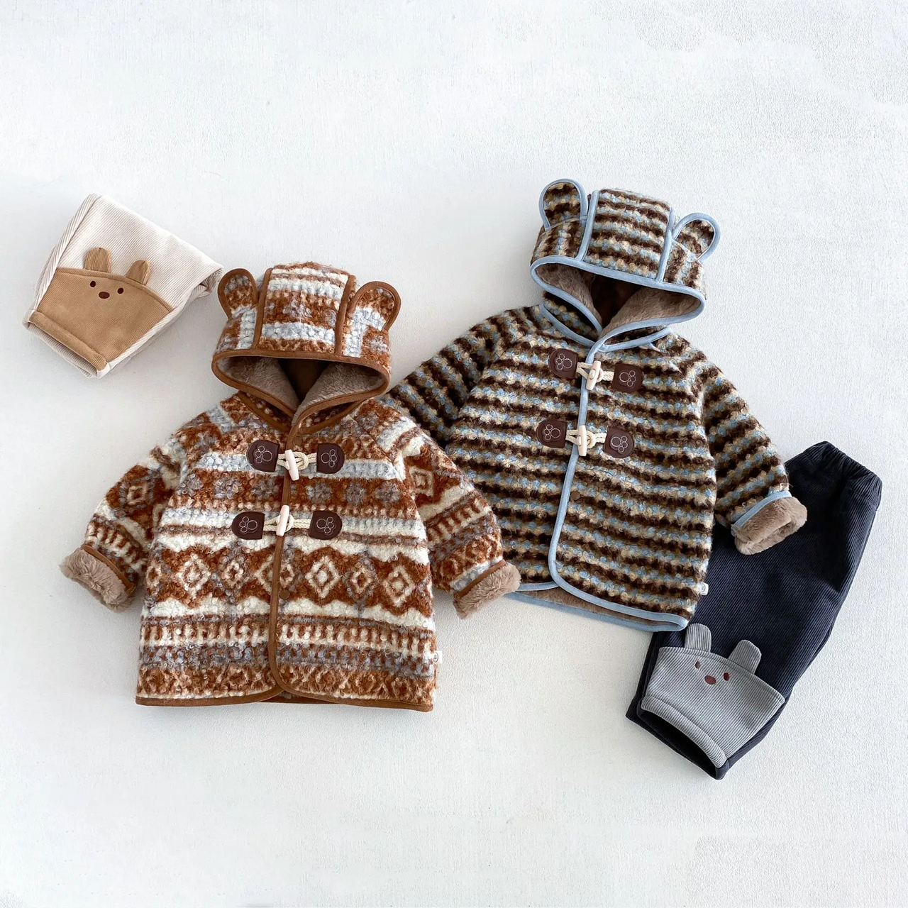LittleWarm – Acogedor y elegante: abrigo de invierno con diseño Fair Isle