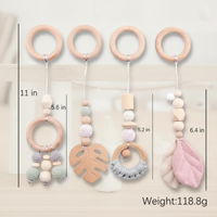 Thumbnail for Wooden Baby Rattle Toy – Sensorial y seguro – Gimnasio para bebés