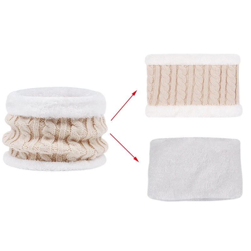 CozyPom – Cálido y suave: conjunto de invierno con gorro, bufanda y guantes