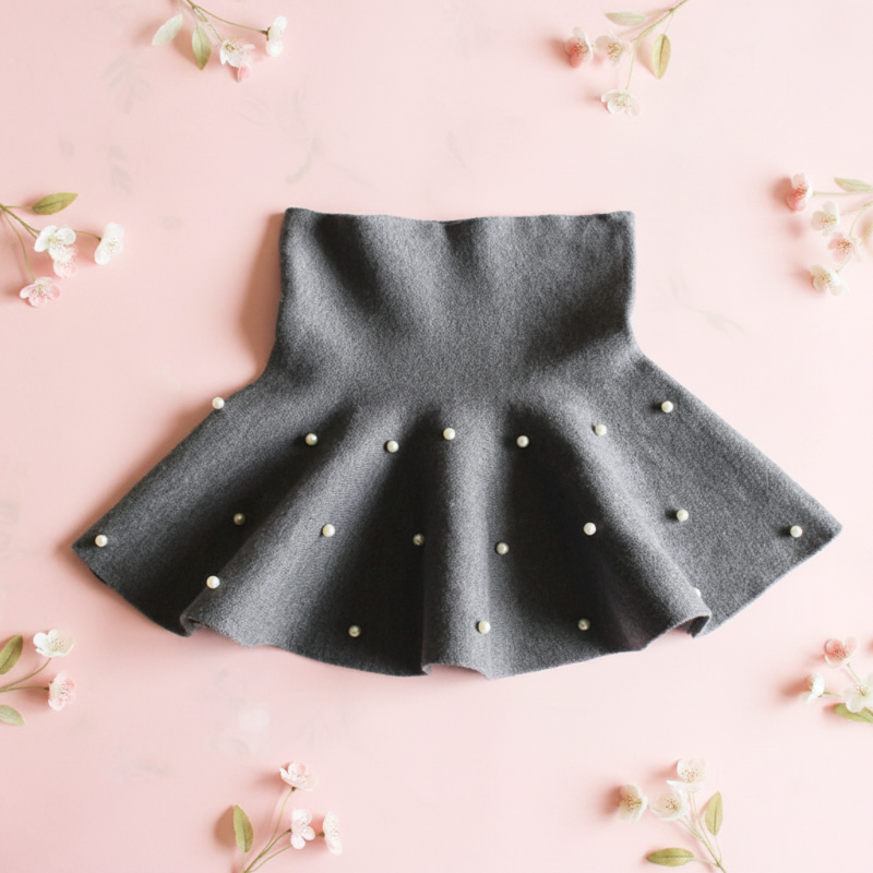 Girls Knitted Skirt – Comodidad y estilo – Falda infantil