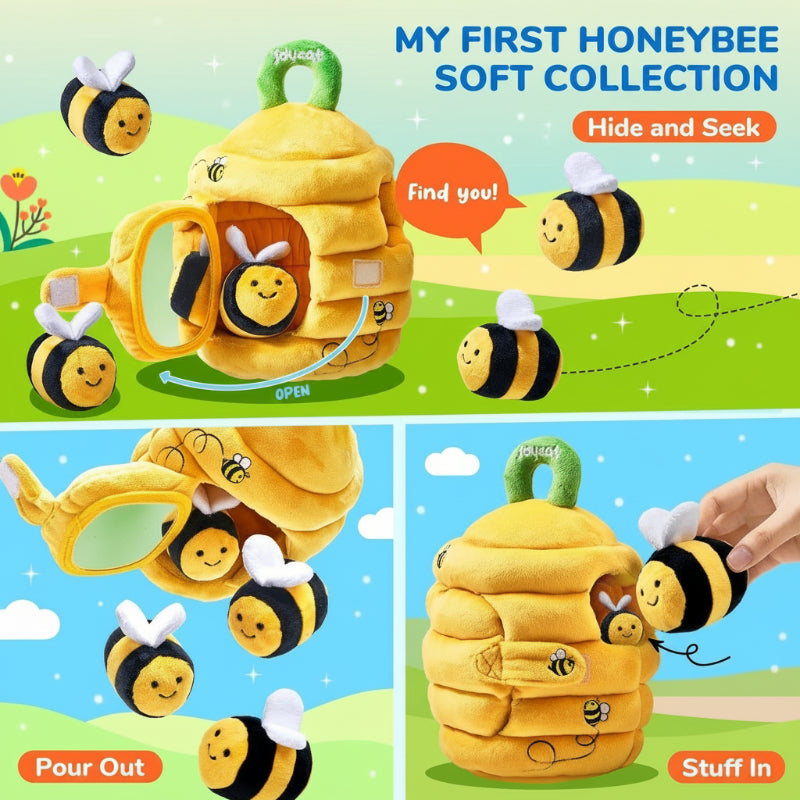 JungleHive – Juego y aprendizaje: peluche sensorial en el bosque