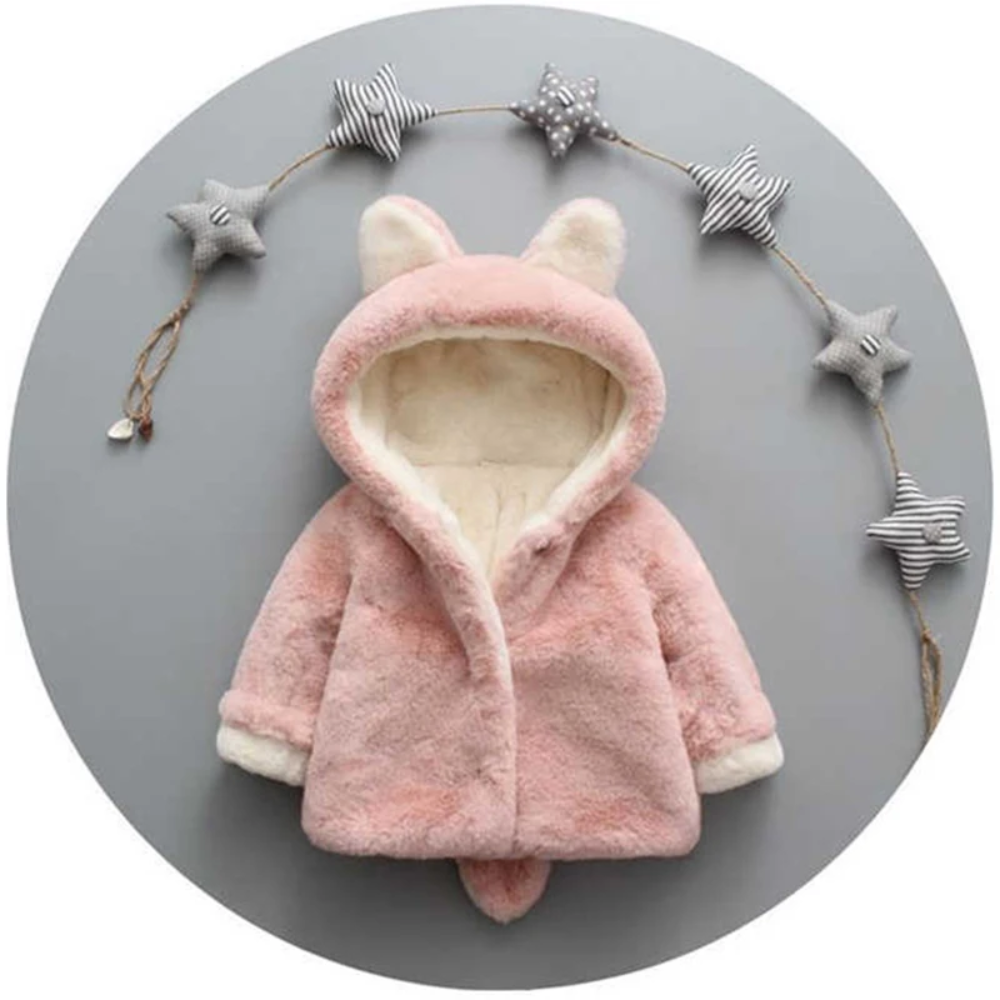 CozyPrincess – Cálida y suave – Chaqueta de felpa con capucha para niñas