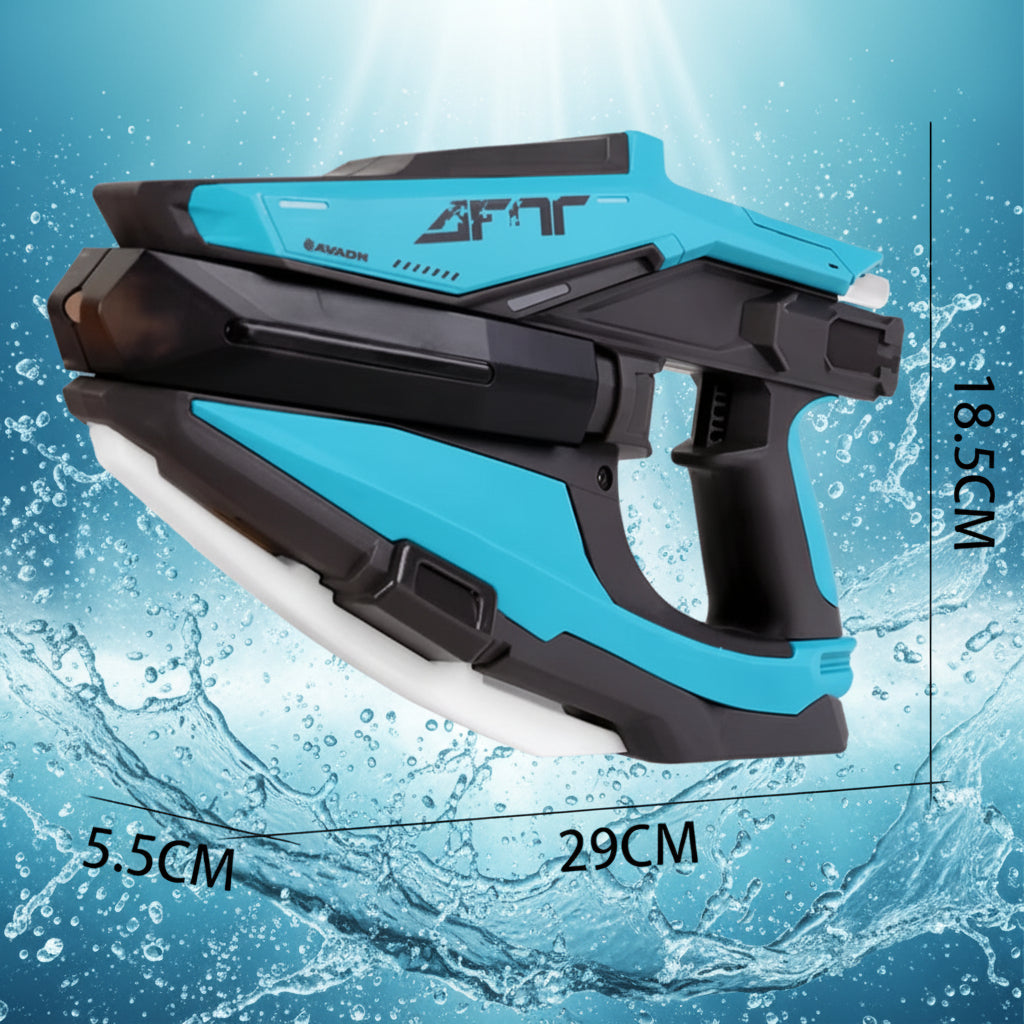 WaterStrike – Potencia y diversión – Pistola de agua automática Tomahawk