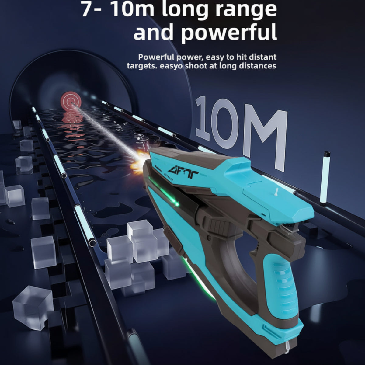 WaterStrike – Potencia y diversión – Pistola de agua automática Tomahawk