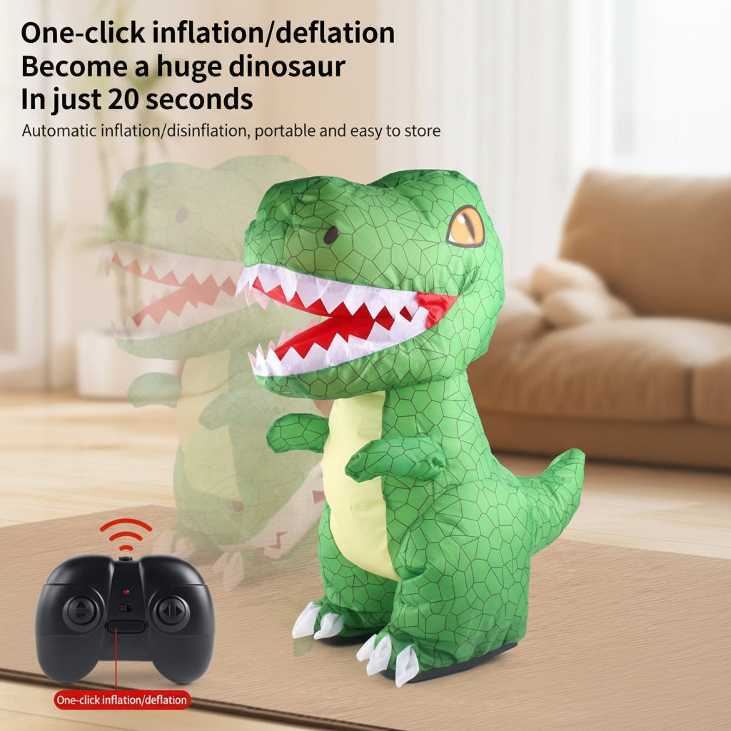 Inflatable Tyrannosaurus Rex – Activo y educativo – Dinosaurio inflable con control remoto