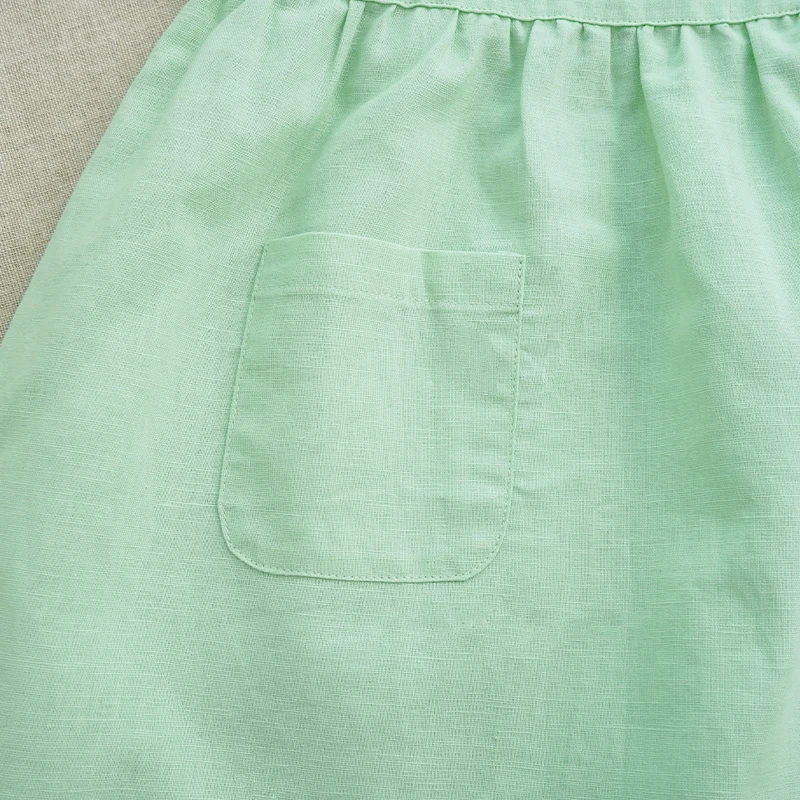 BloomGrace – Bonito y cómodo: vestido infantil con lazo y tirantes ajustables