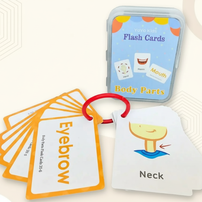 SmartyCards – Alegre y rico en lenguaje – Tarjetas educativas con palabras (inglés)