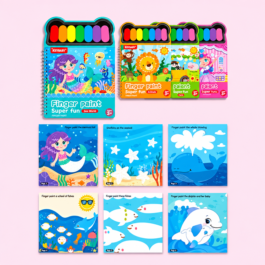FingerArt – Creativo y colorido: libro de pinturas con los dedos para niños
