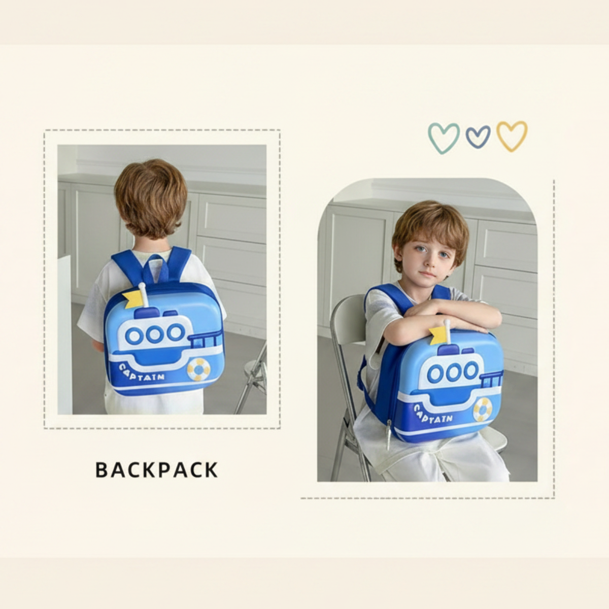 LittleCaptain – Divertido y práctico – Mochila Captain
