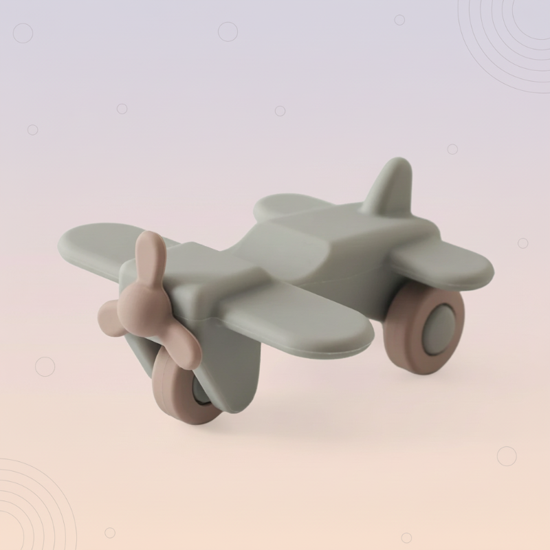 Montessori Silicone Toy Car – Seguro y apto para morder: juguete de silicona con forma de vehículo para morder
