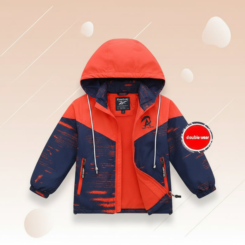 Reversible Kids Jacket – Impermeable y cortavientos – Chaqueta ligera