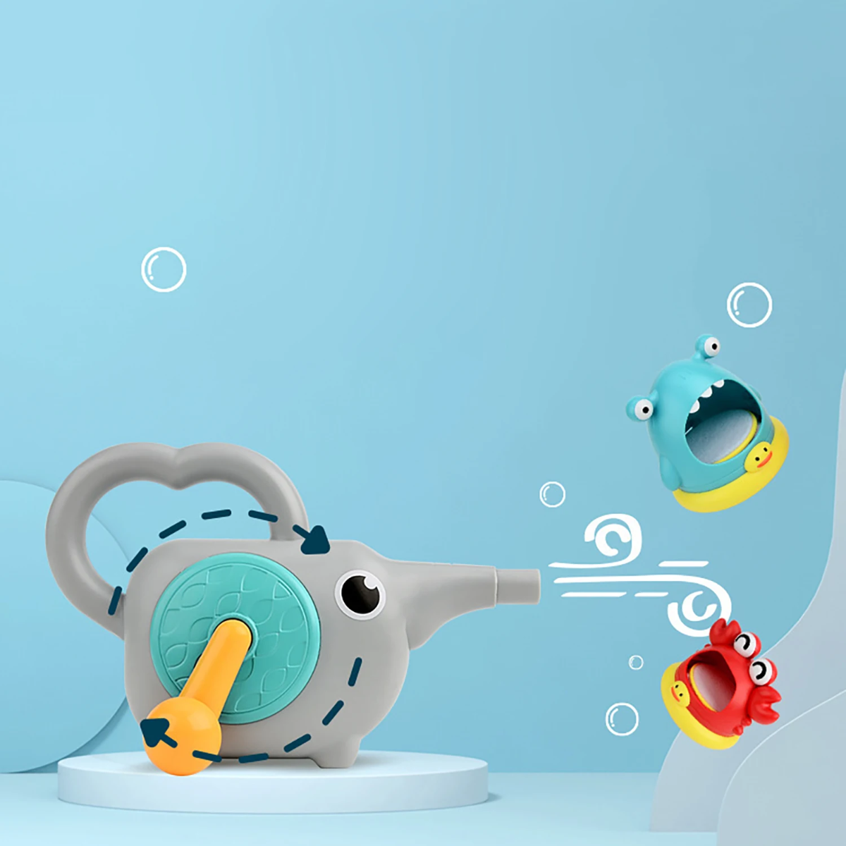 BubblePlay – Educativo y divertido – Juguete de baño «Krab Bubbel»