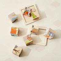 Thumbnail for WoodMind – Creativo y educativo: rompecabezas de madera con animales Montessori 6 en 1