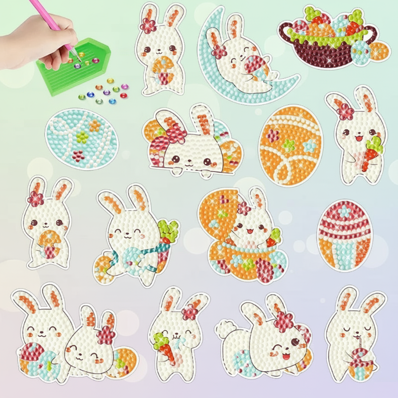 GemArt – Sombras y brillos: pegatinas para pintura con diamantes