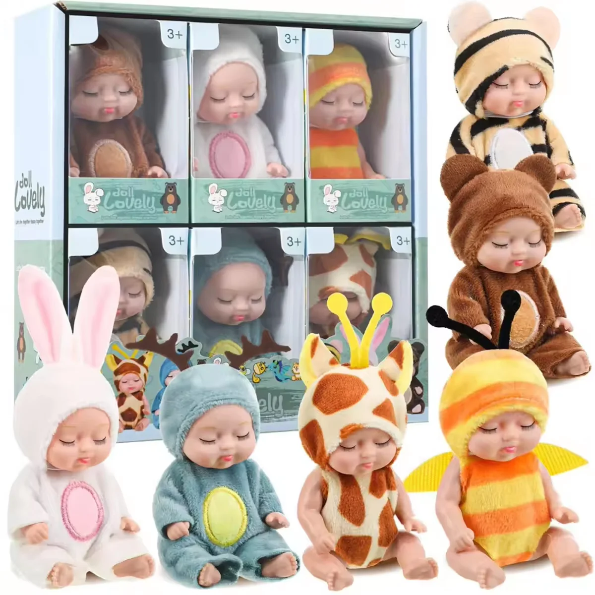 LittleDolly – Bonita y acogedora: muñequita con un alegre disfraz de animalito