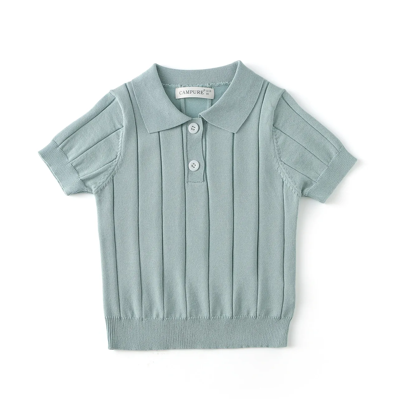 MiniLuxe – Elegante y cómoda: camiseta polo de tejido de punto